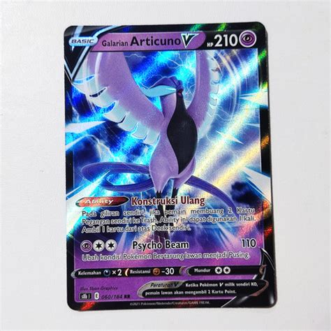 Jual Galarian Articuno V RR 060 184 S8b Kartu Pokemon Indonesia