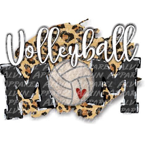 Volleyball Mom Leopard Alvin Apparel