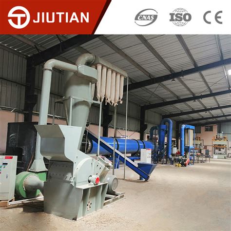 Biomass Wood Chips Sawdust Rotary Drum Dryer With High Efficiency