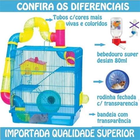 Gaiola Labirinto Andares Hamster Bebedouro Ml Em Brasil Clasf