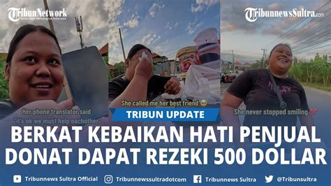 Video Viral Momen Bule Tersentuh Kebaikan Hati Penjual Donat Tak