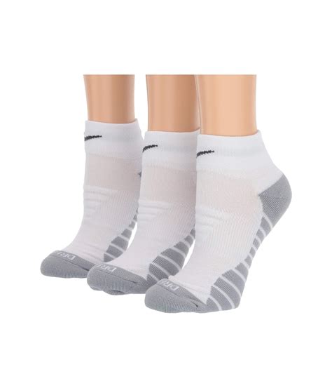 Nike Synthetic Everyday Max Cushion Ankle Socks 3 Pair Pack In White Lyst