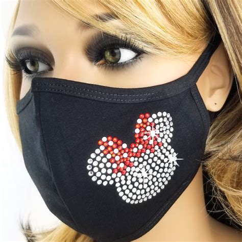 Minnie Mouse Face Mask - Etsy