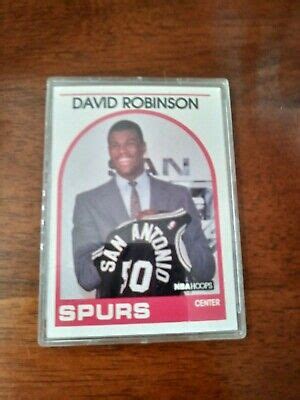 Nba Hoops David Robinson Rookie Card Perfect Pulled From