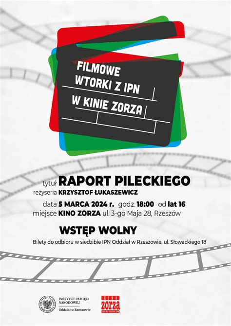 Bezpłatny pokaz filmu pt Raport Pileckiego w rzeszowskim Kinie Zorza