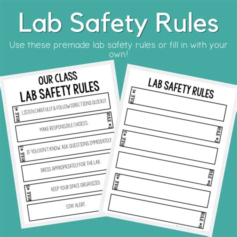 Lab Safety Poster Rubric