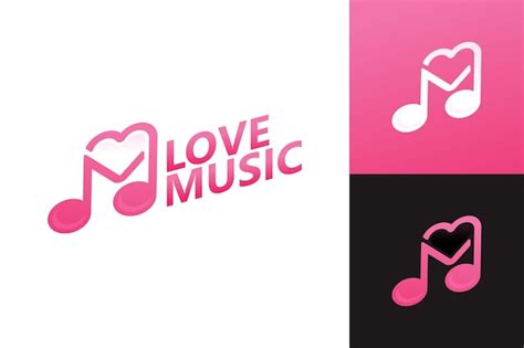 Premium Vector Love Music Logo Template Premium Vector