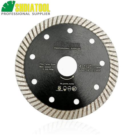 SHDIATOOL 10pcs 4 5inch 115MM Diamond Hot Pressed Superthin Sawblade