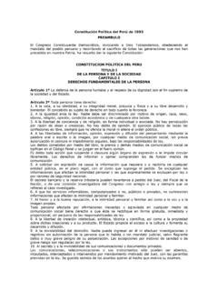 Constitución Política del Perú de 1993 constituci 243 n pol 237 tica