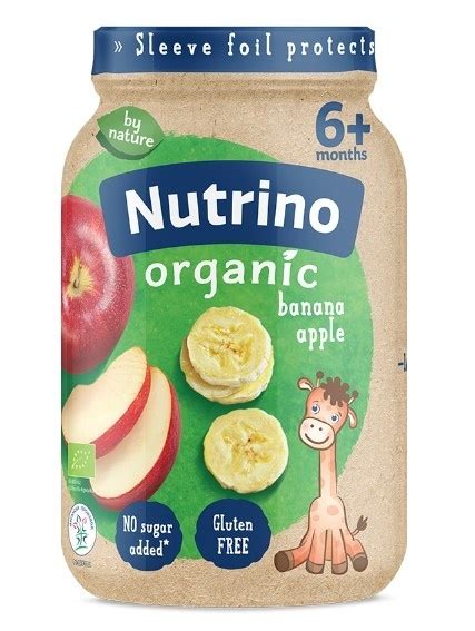 Nutrino Organic Kašica Banana Jabuka 190g Cenoteka