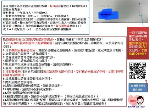 110學年一四年級健康檢查 雅琳阿姨部落格 痞客邦