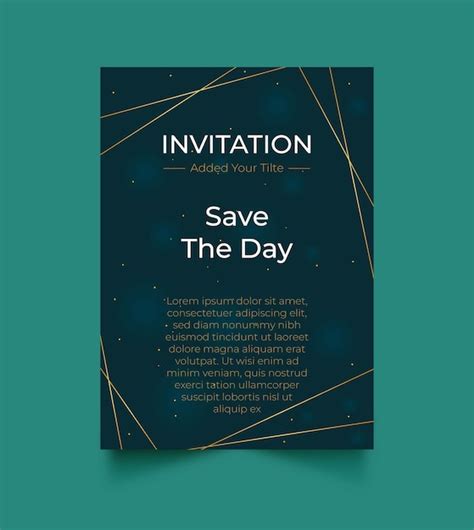 Premium Vector Invitation Card