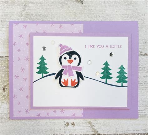 Making Cards With Penguin Place And Peaceful Deer Stampin Up Bundles