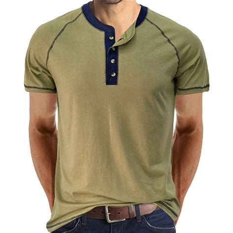 PMUYBHF Male V Neck Undershirts For Men July 4 Male Spring And Summer