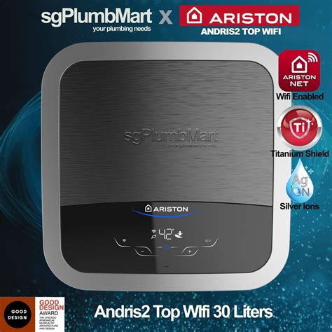 Ariston Andris Top Liters Wifi Enabled Storage Water Heater Ariston