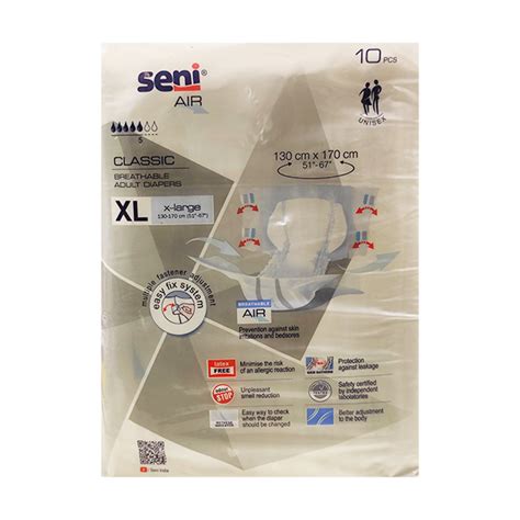 Buy Seni Air Classic Breathable Adult Diapers Xl 10 S Online At Best Price Adult Diapers And Pads