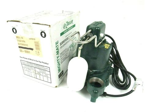 NEW ZOELLER 53 0001 MIGHTY MATE SUBMERSIBLE SUMP PUMP 115V 3HP M53 D