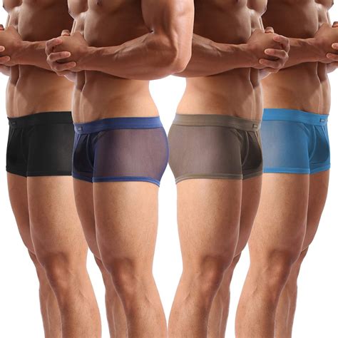 Amazon Evankin Men S Underwear Sexy Mesh Breathable Boxer Briefs