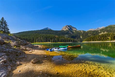 Black Lake Crno Jezero In Durmitor - Montenegro Stock Photo - Image of ...