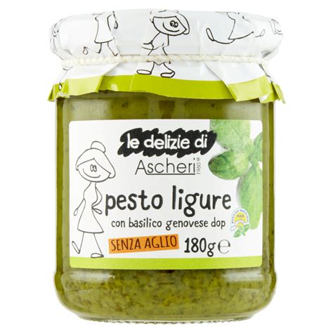 Le Delizie Di Ascheri 1960 Pesto Ligure Con Basilico Genovese Dop Senza