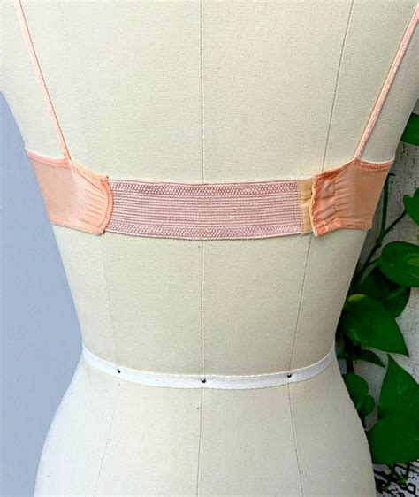 Vintage Lingerie Set 1930s Peach Silk Satin Charmeuse Gem
