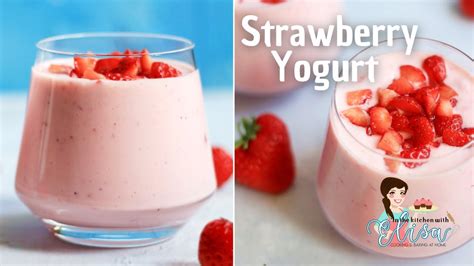 How To Make Homemade Strawberry Yogurt Reduced Sugar Flavoured