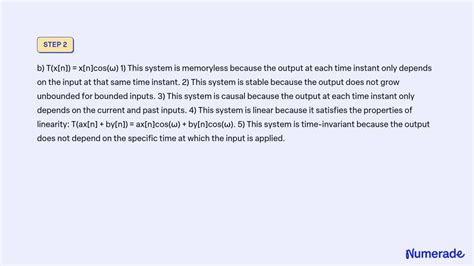 VIDEO Solution 2 7 For Each Of The Following Systems Determine