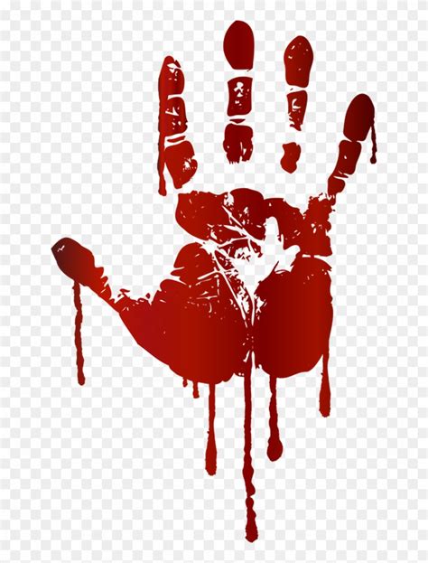 Bloody Handprint No Background