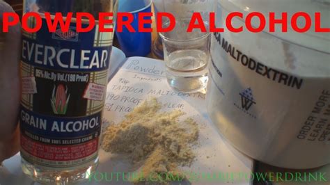 Make Powdered Alcohol - YouTube