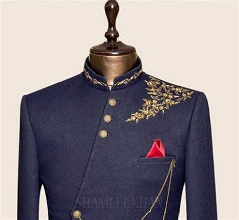 Vastraas Stylish Ethnic Traditional Navy Blue Designer Jodhpuri