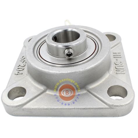 SUCSF204 12 3 4 Four Bolt Stainless Steel Flange Bearing