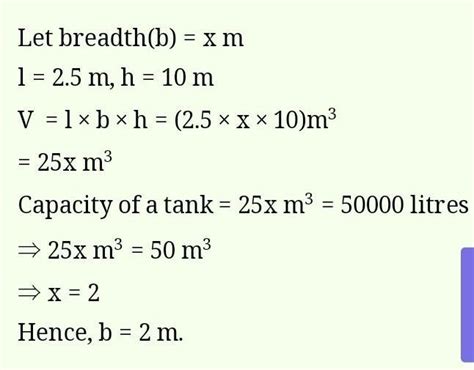 What Is The Method To Double The Capacity Of A Cuboidal Water Tank