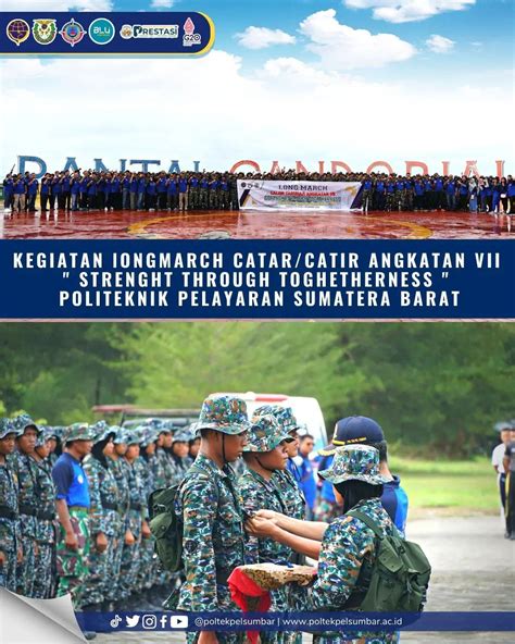 poltekpel sumbar adakan kegiatan long march  tarunai angkatan vii