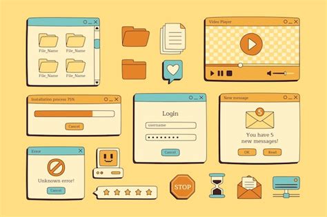 Hand Drawn Ui Kit Vectors And Illustrations For Free Download Freepik