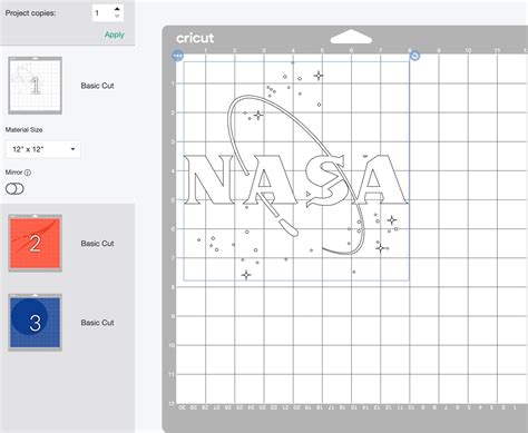 Nasa Circle Logo Color Layered Svg Cricut File Svg Nasa Cut Etsy