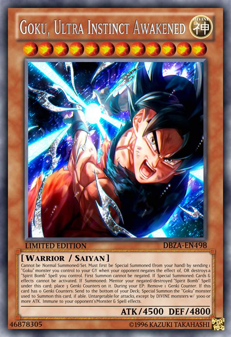 Goku Ultra Instinct Dragonballyugioh Crossover By Hulktyssj2 On