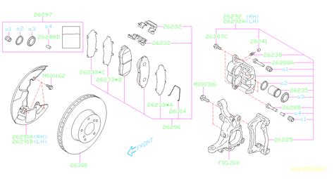 Al A Disc Brake Pad Set Front Genuine Subaru Part