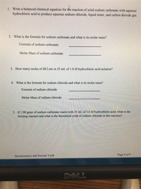 Balanced Chemical Equation For Sodium Carbonate And Water Tessshebaylo