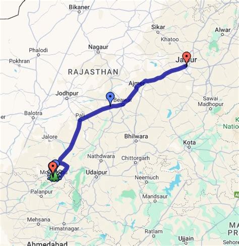 Udaipur To Jodhpur Road Route Map Carlye Albertina