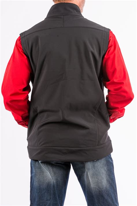 Cinch Jeans Mens Black Bonded Concealed Carry Vest
