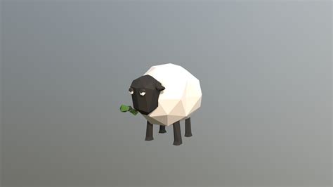 Sheep Low Poly 3d Model Turbosquid 1222875