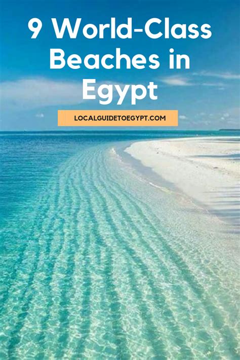 The Ocean With Text Overlay That Reads 9 World Class Beaches In Egypt