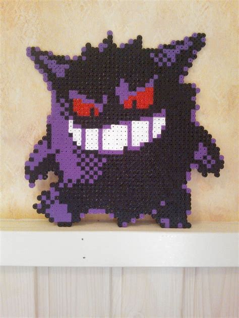 094 Gengar By Jelizaveta On Deviantart In 2023 Perler Bead Art Pixel Art Pattern Bead Art