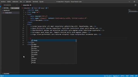 Lorem Ipsum En Visual Studio Code YouTube