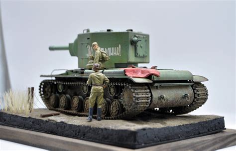 Yahooオークション タミヤ Tamiya 135 ソ連 重戦車 Kv 2 完成品塗