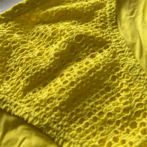 Yellow Bikini Set Preworn In Yellow 9 10 Depop