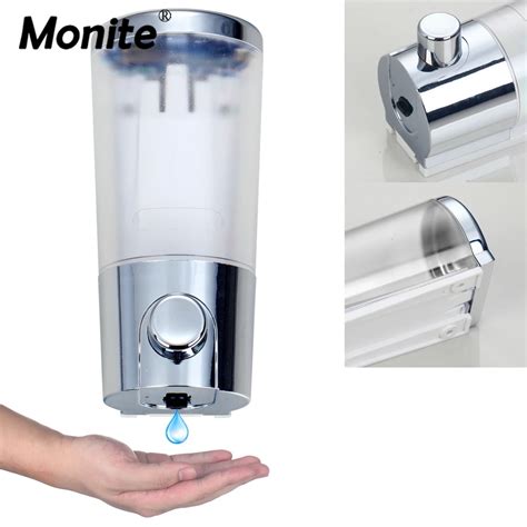 YANKSMART e pak Chrome Polished Hand Liquid Soap Dispenser Washroom ABS ...