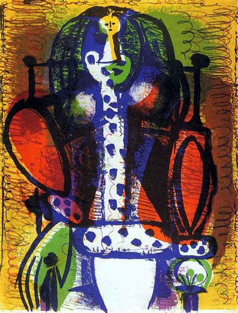 1948 Femme Dans Un Fauteuil II Pablo Picasso 1881 1973 Period Of