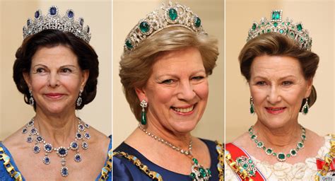 Queen Margrethe II Of Denmark Feted By Bejeweled Princesses, Queens ...