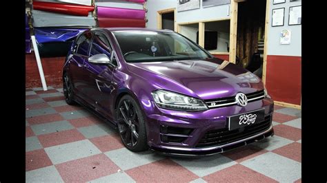 Golf R Midnight Purple Wrap Youtube